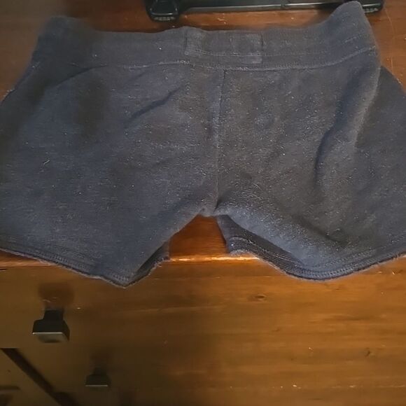Abercrombie Charcoal Gray Shorts Embroidered Detail Vintage Medium - Picture 12 of 16